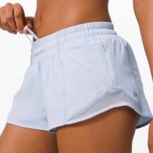 Lululemon hottie hot shorts light blue RARE